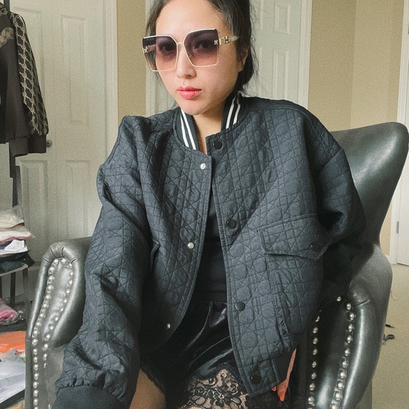 Black bomber jacket - Picture 6 of 8